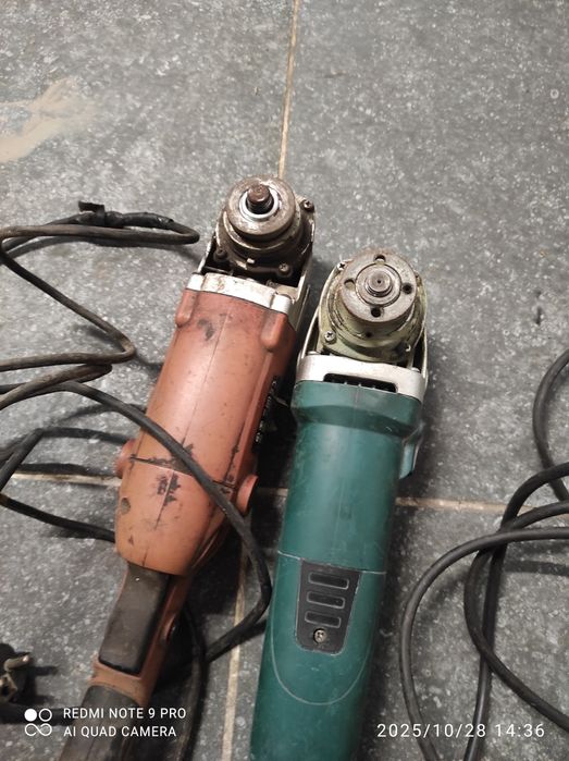 Szlifierki kątowe uszkodzone