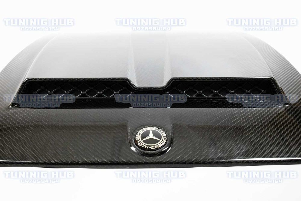 Карбоновая накладка на капот Mercedes W464 стиль B брабус (2018-2022)