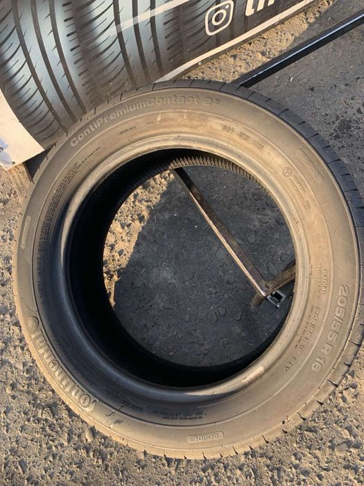 Шини 205/55 R16  пара Continental 6,2мм літо
