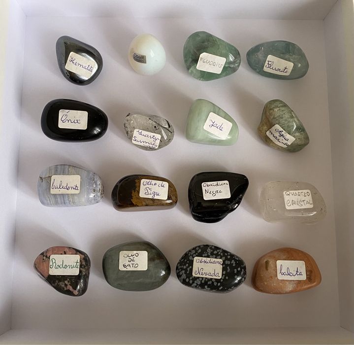 Coleção 41 cristais/minerais