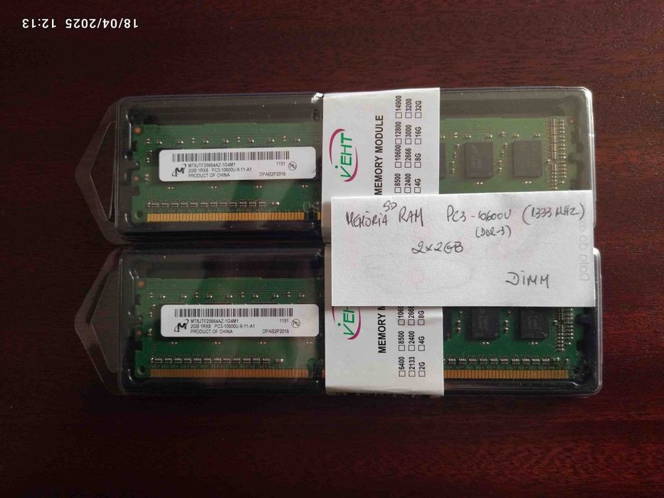 Memorias RAM baratas para desocupar