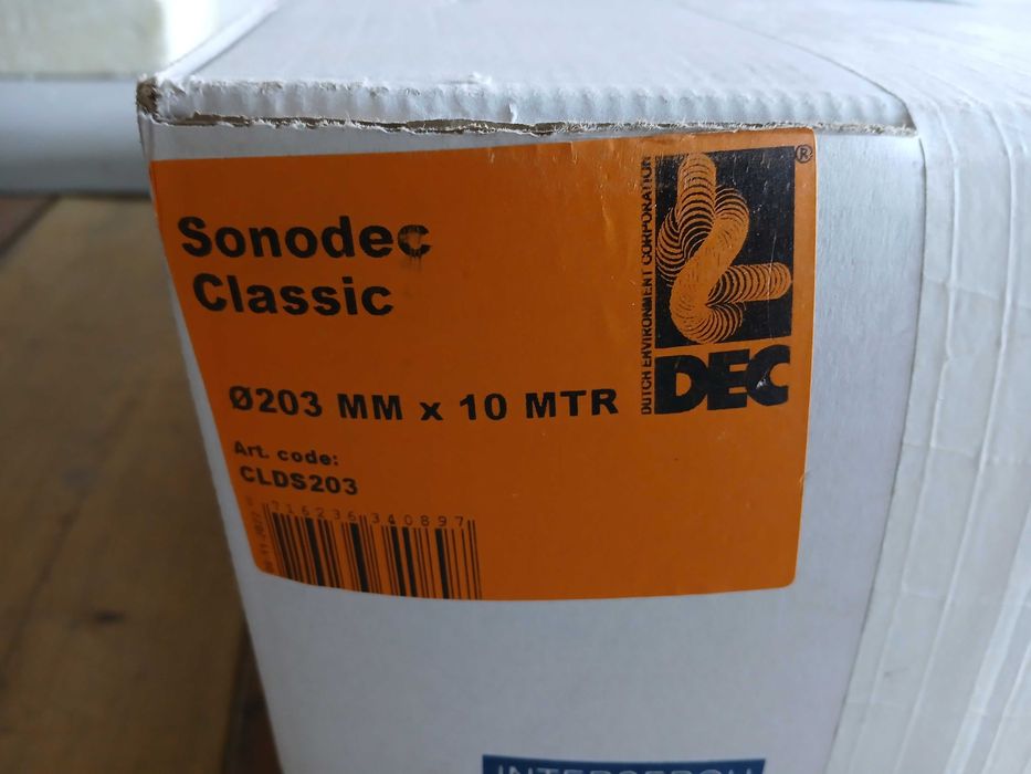 Przewód przewody elastyczne izolowane wentylacyjne Sonodec Classic