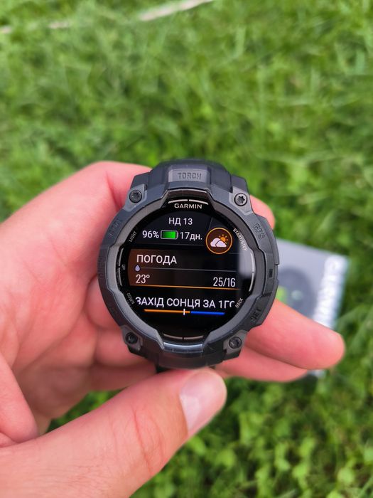 Топовий! Garmin Instinct 3 Amoled 45mm, Ліхтарик!