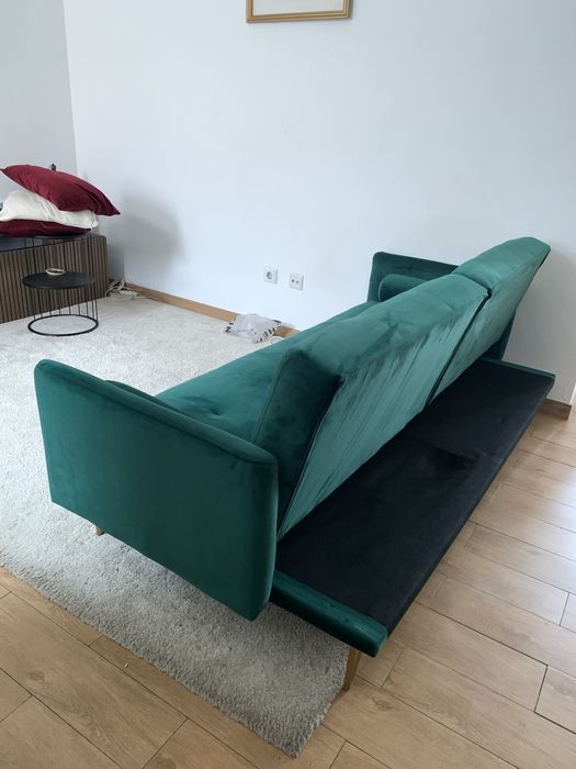 Sofá cama verde