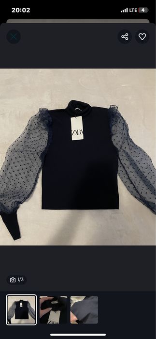 Блузка кофта свитер сорочка зара zara