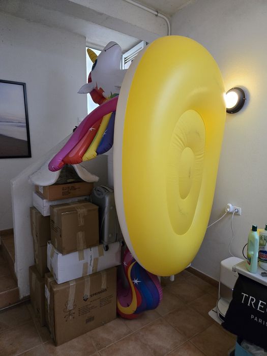 Colchão Insuflável Piscina Intex 57281EU Flamingo, 287 x 193 x 165 cm