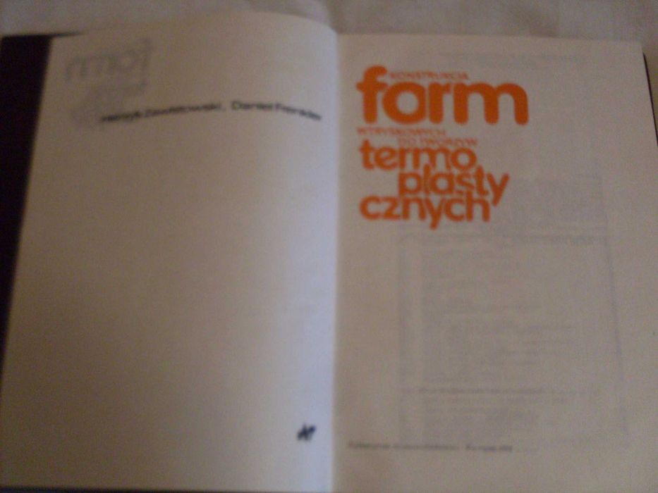 Konstrukcja form wtryskowych do tworzyw termoplastycznych Zawistowski