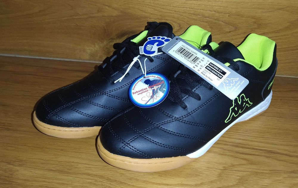 Buty adidasy KAPPA - czarne halówki 37 - 24cm nowe sportowe