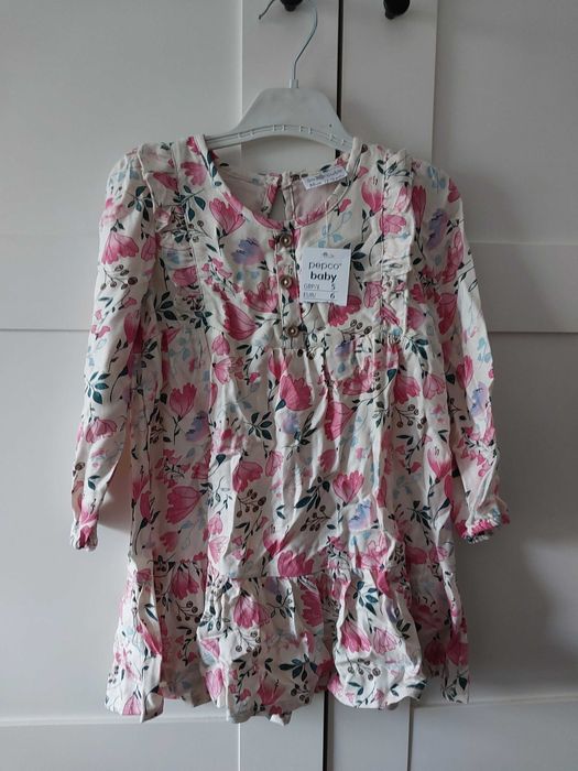 Piekny zestaw ubran dla dziewczynki rozmiar 92