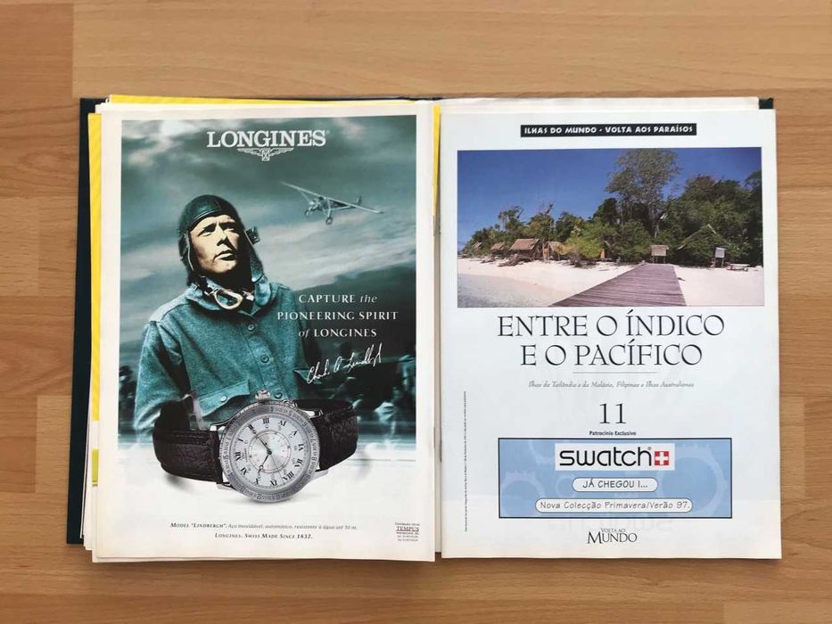Revista livro Ilhas do Mundo Volta aos Paraísos