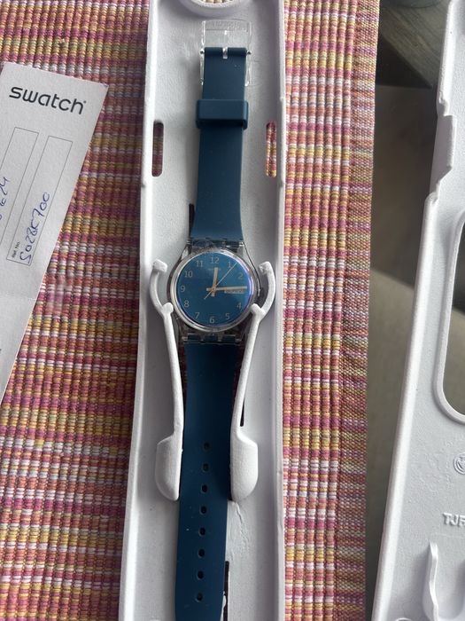 Relogio swatch azul novo nunca usado