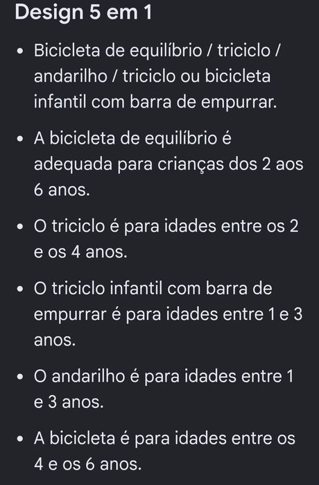 Bicicleta 5 in 1 evolutiva