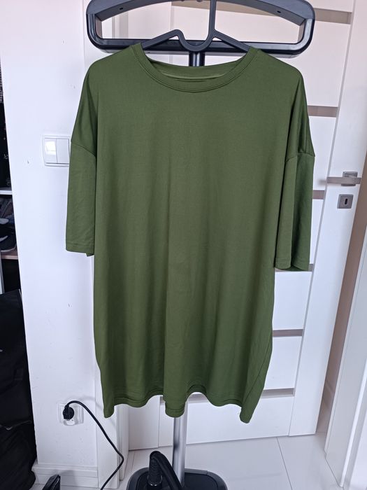 Męski t-shirt bluzka S khaki męska