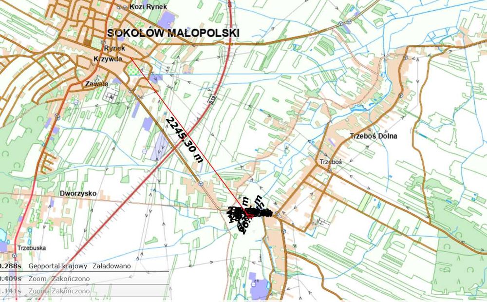 Działka 17 ar Kąty Trzebuska  Sokołów Małopolski 36-050   (Brak Warunków Zabudowy - Więcej
