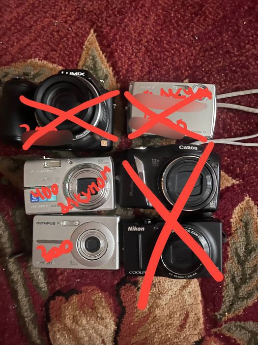 Продам фотоапарати стан невідомий