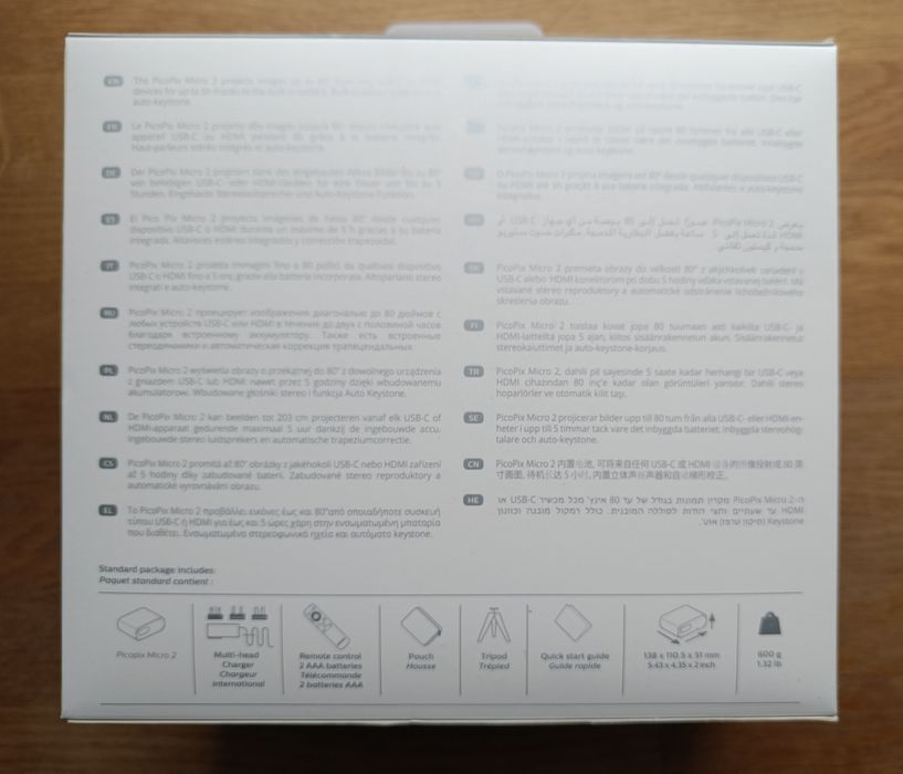 Projektor PHILIPS PicoPix Micro 2 PPX3460/INT