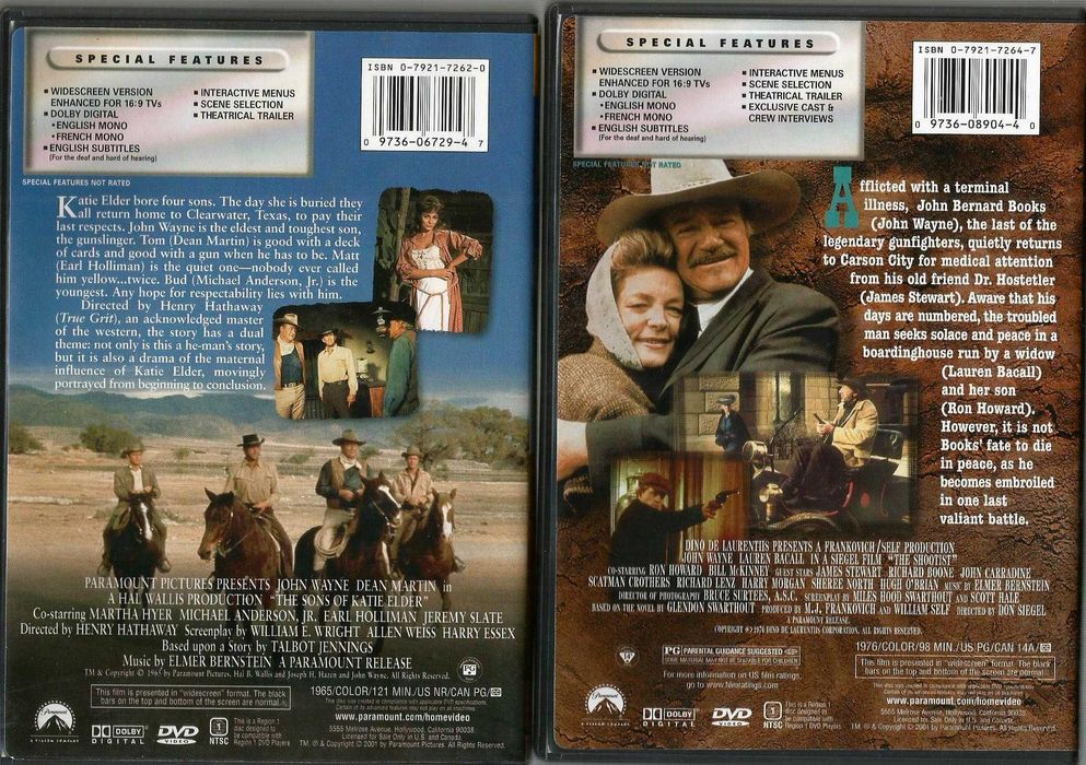 John Wayne DVD Gift Set -  5 DVD´S64585258219010124