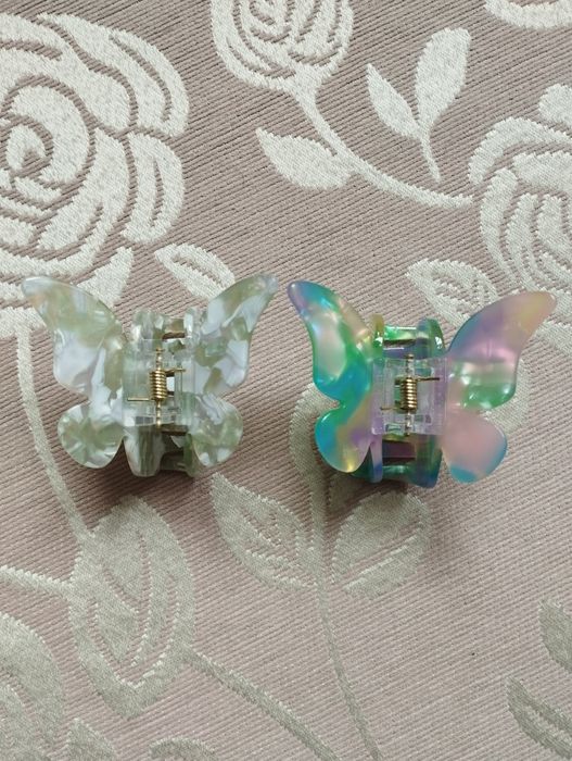 Заколка, краб для волосся "Метелик"