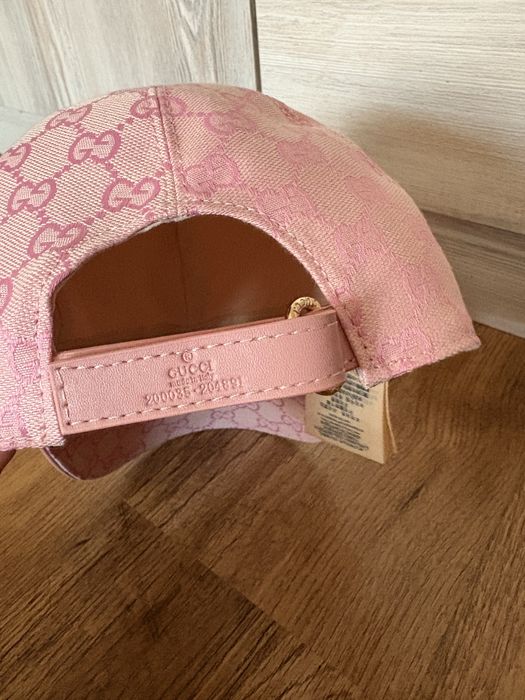 Рожева кепка Gucci 1в1