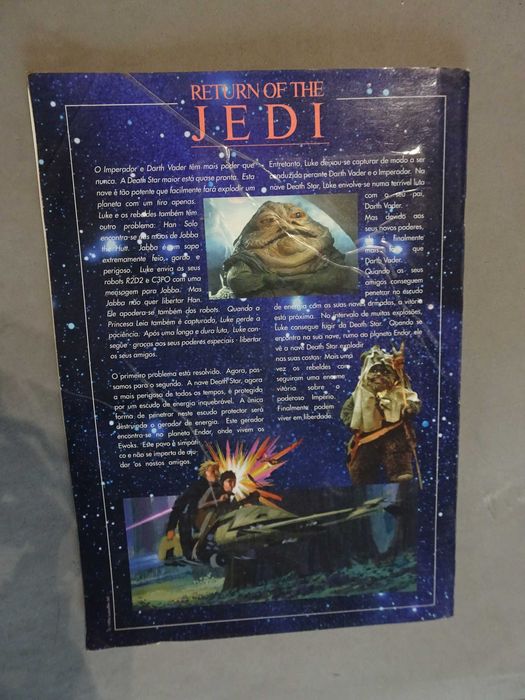 Caderneta de cromos Matutano Trilogia da Guerra das Estrelas (tem 38)