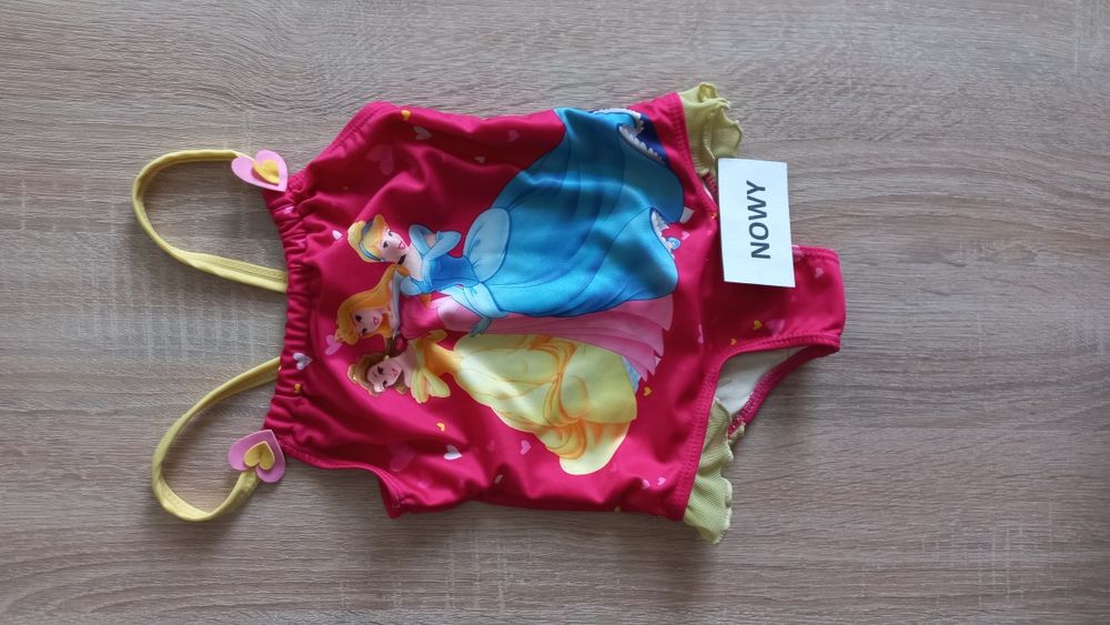 86-92 strój kąpielowy jednoczęsciowy, do opalania/ księżniczki Disneya
