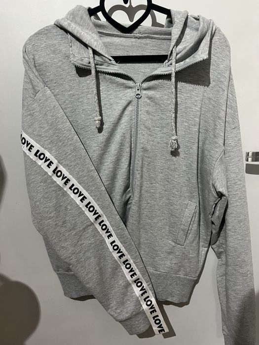 bluza szara rozpinana