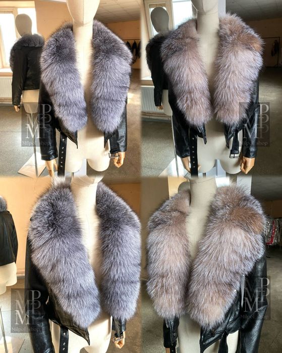 Женская косуха куртка рептилия с натуральным мехом блюфрост, 42-54 рр