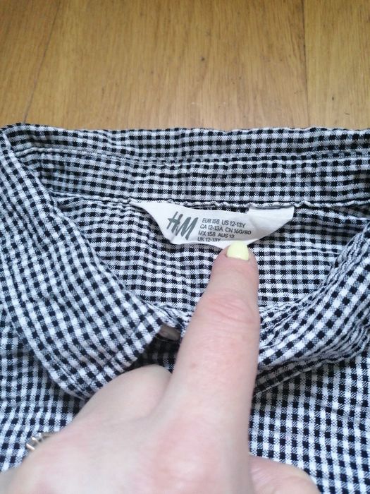 Koszula w kratkę H and M  rozmiar 158