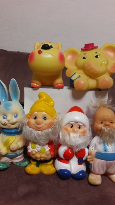 Резиновые игрушки времен СССР. Новые.