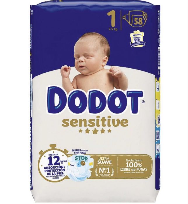 Fraldas Dodot sensitive 1