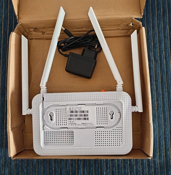 Router para fibra óptica Novo na caixa