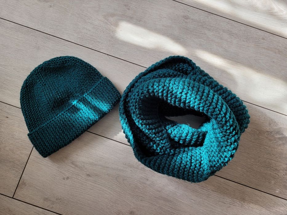 Шапка и снуд.  Комплект.  Ручная работа