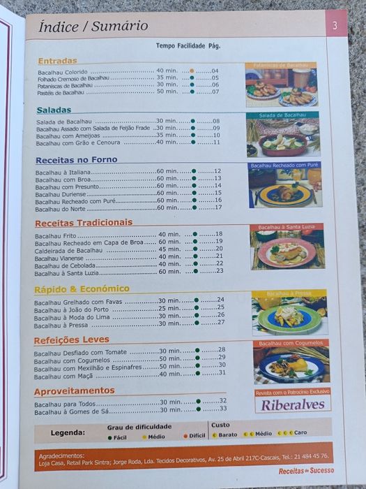 Livros de receitas