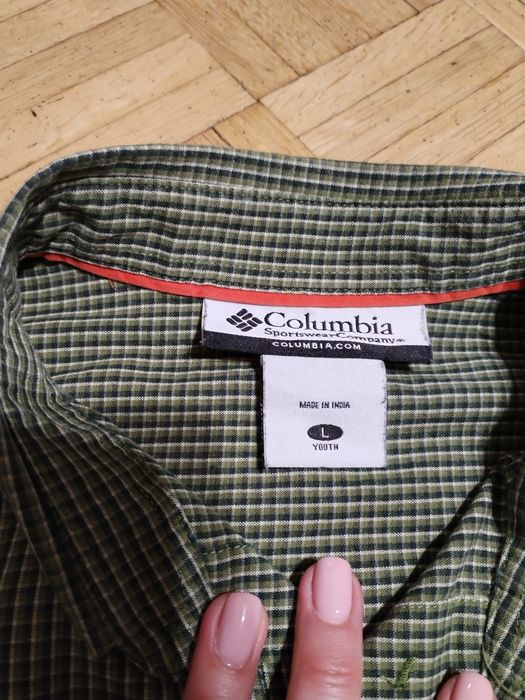 Koszula zielona w kratkę Columbia