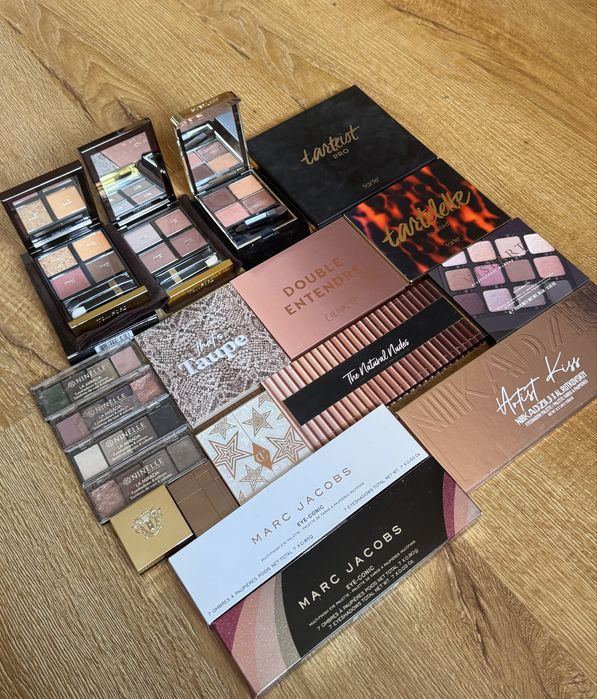 Палетка тіней, тіні tom ford too faced  viseart bobbi ninelle marc jacobs charlotte tilburry gerlain tarte colourpop
