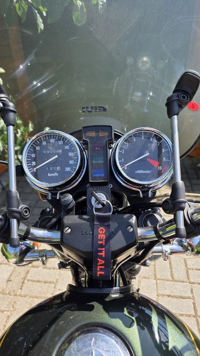 Honda CB650C, kufry, wysoka szyba