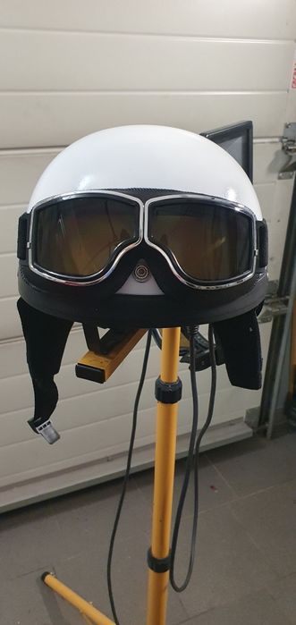 Kask orzeszek gogle
