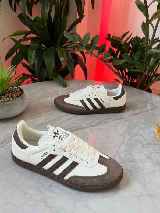 Adidas Samba Brown White  , Адідас Самба