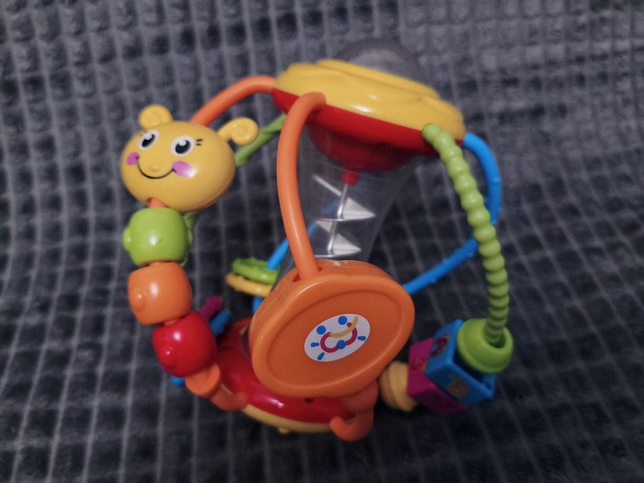 Kolorowa edukacyjna kula grzechotka Hola 929 używana super stan