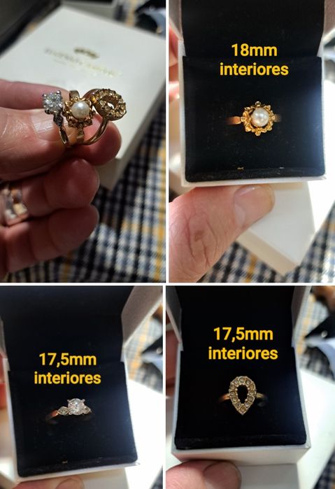 Diversas peças vintage Ouro.