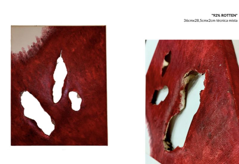 Quadro. Obra de arte do projeto ROTTING