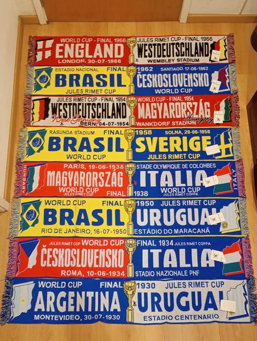 Cachecol de finais de campeonatos do mundo novos, artigo de coleção