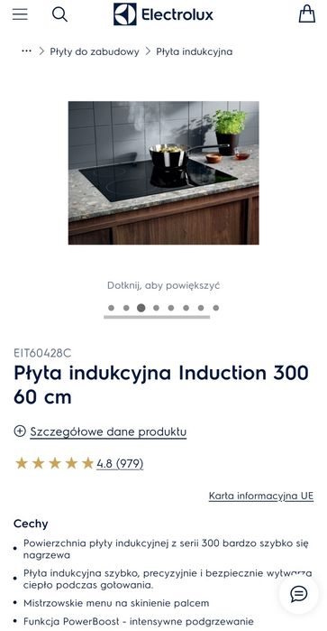 Electrolux płyta indukcyjna 60428C