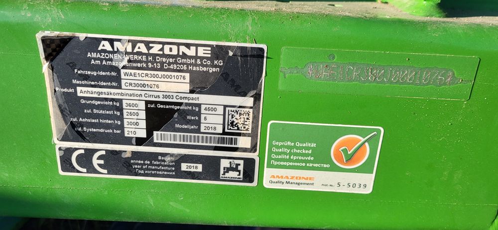 Agregat uprawowosiewny Amazone Cirrus