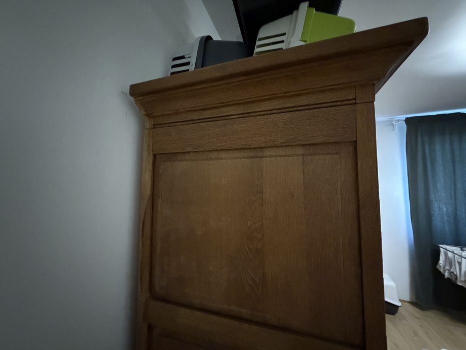 Solidna drewniana szafa w stylu vintage antyk retro