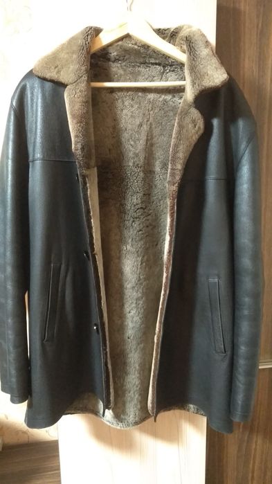 Дубльонка шкіряна з хутром.