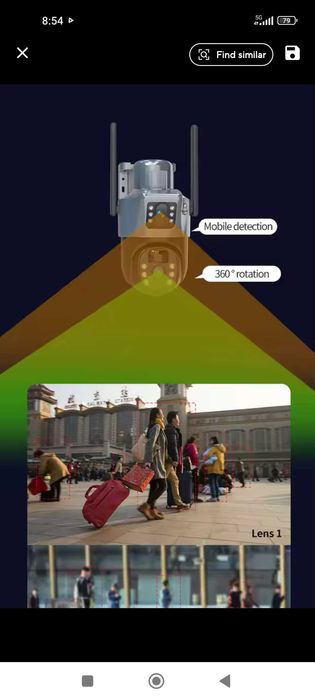 Câmara solar de vigilância WI-FI/TOP