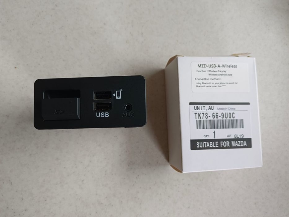 Mazda panel USB,gniazdo hub Android Auto, CarPlay, TK78-66-9U0C, K1414