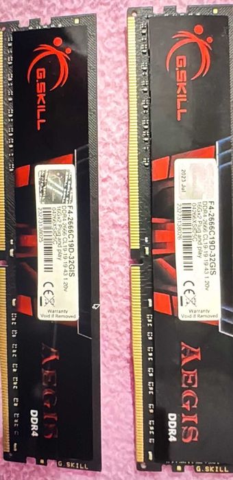 G.Skill Aegis 32GB (2x16GB) DDR4 2666MHz CL19