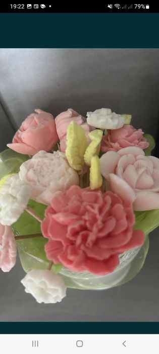 Mydełka bukiet kwiatów